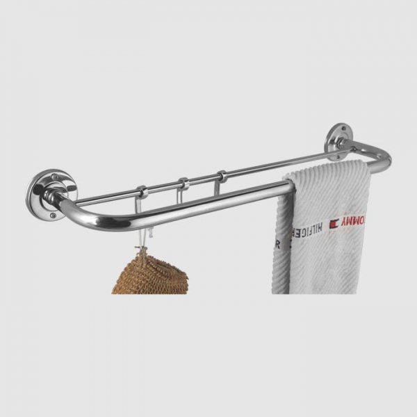 CURO Double Pipe BA-220 SS Towel Rod 24″