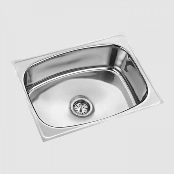 SINGLE BOWL SINK SM-1822A Overall Size 18″x22″x8″ Bowl Size 16″x20″